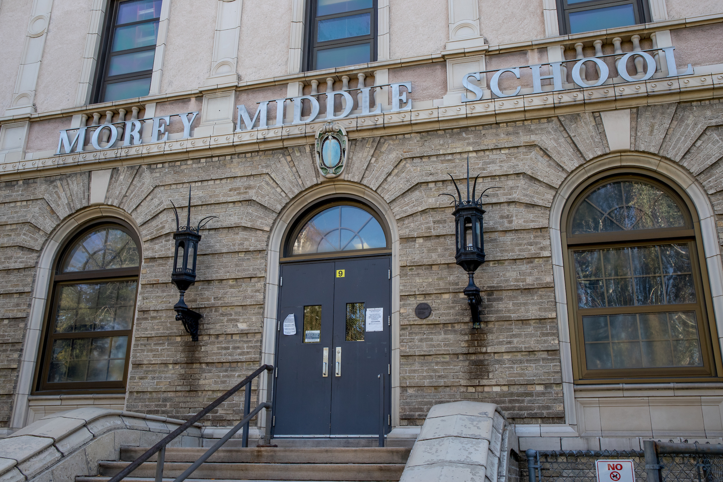School photoshoot at Morey Middle School in September 2017